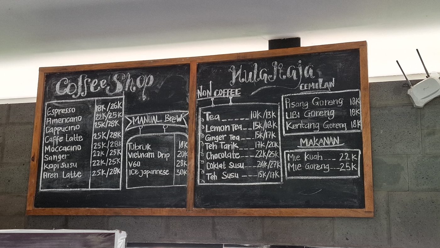 COFFEE SHOP HUTARAJA